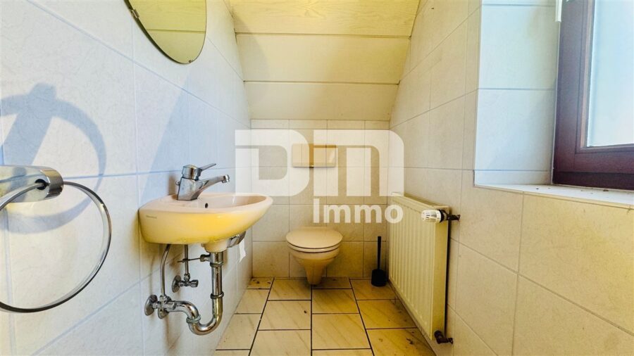 1-2 Familienhaus mit Nebengebäude (Ferienwohnung) + Halle / Garagen im Ensemble - DG Anbau Gäste WC
